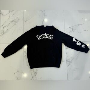 Pokémon × United Colors of Benetton Black Hoodie | Kids 11–12Y | Japan Exclusive